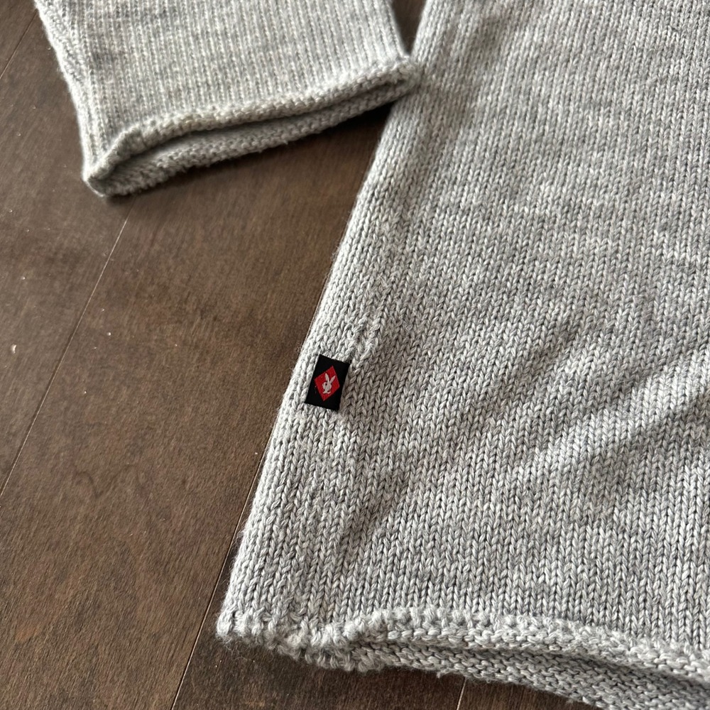 Rare Vintage Ecko Unltd X Playboy Chunky Ribbed Hologram Ski Sweater XXL - Picture 10 of 15
